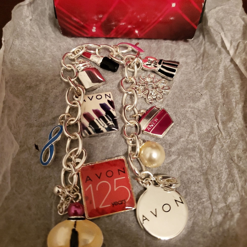 Never Used In Box Avon Charm Bracelet